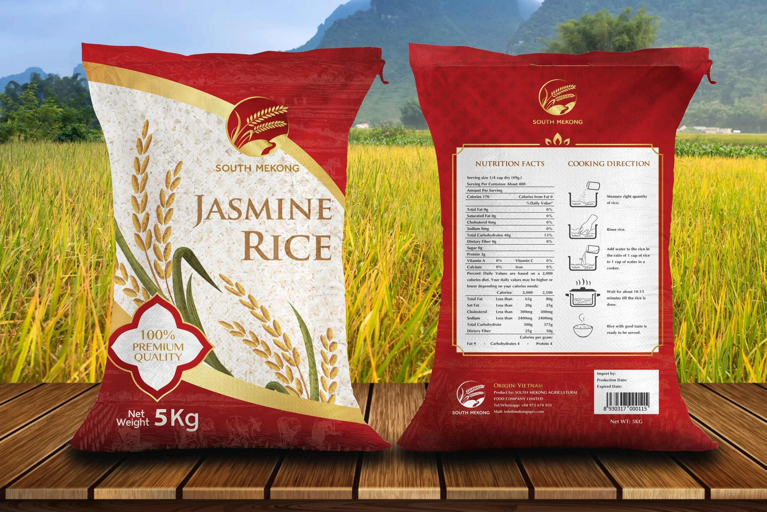 We're Delighted to Present Our South Mekong Rice Brand!